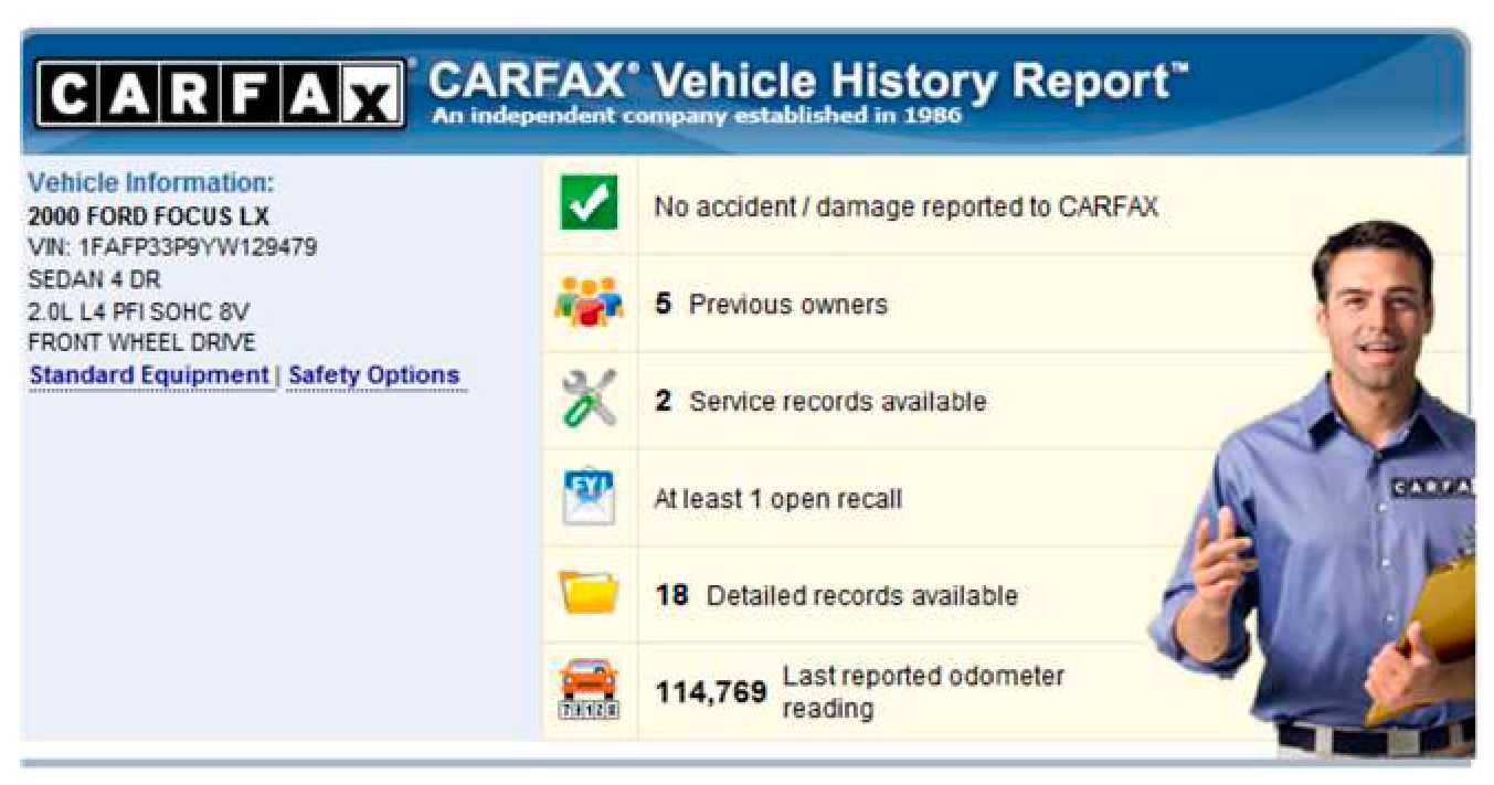 История автомобиля: базы данных CARFAX и AUTOCHECK